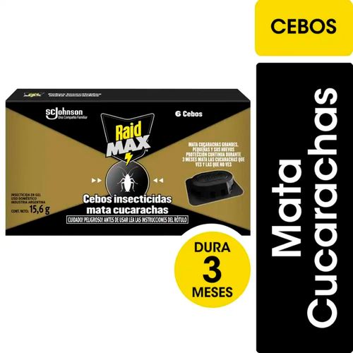 Insecticida Cebos Mata Cucarachas 6 Un Raid