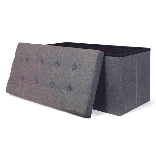 Puff gris 38x76x38 cm M+Design
