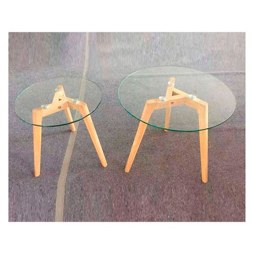 Set 2 Mesa Centro New Grape Vidrio