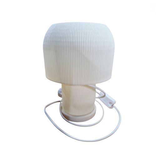 Velador Lumo 3D 1Luz E27 Elkasofia Blanco Elkas