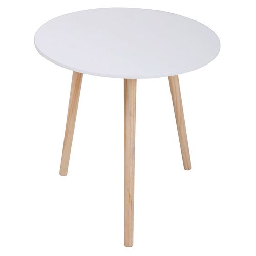 Mesa lateral Lara blanco 48x48x48 cm M+Design
