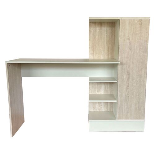 Escritorio Amulio natural/blanco 120x140x40 cm M+Design