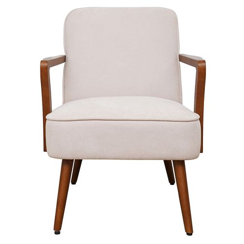 Sitial Elena blanco/marrón 80x61x68 cm M+Design