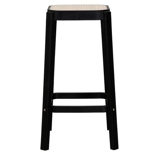 Taburete Look ratán negro 65x29.5x29.5 cm M+Design