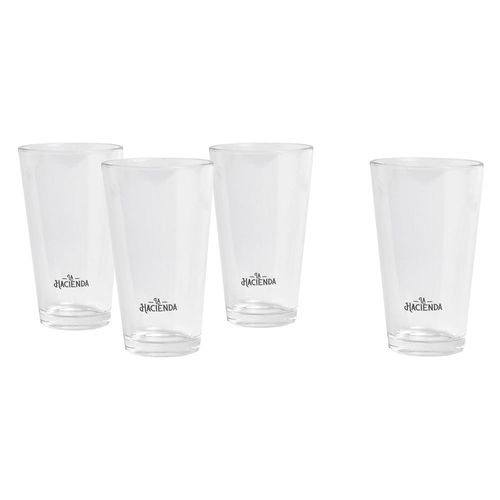 Set vaso 450 ml 4 unidades La Hacienda