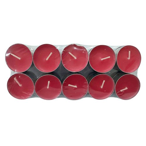 Vela decorativa guinda 3x19x7.7 cm T-light Cotidiana
