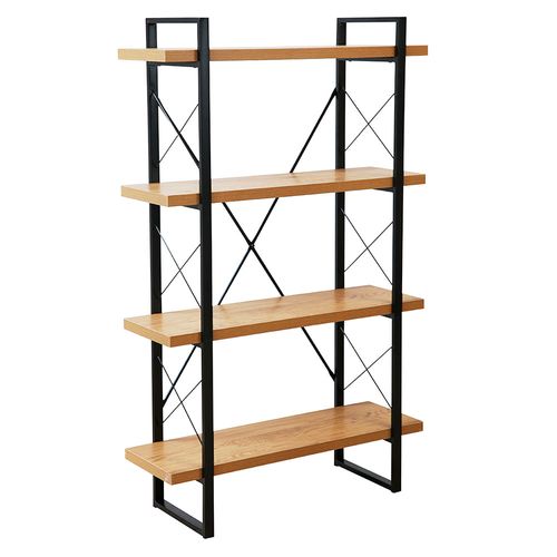Repisa 4 niveles natural/negro 140x87x30 cm Frigg M+Design