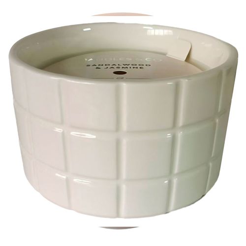 Vela Decorativa Blanco D6  Maison Spa 8.5x6.9 Cm