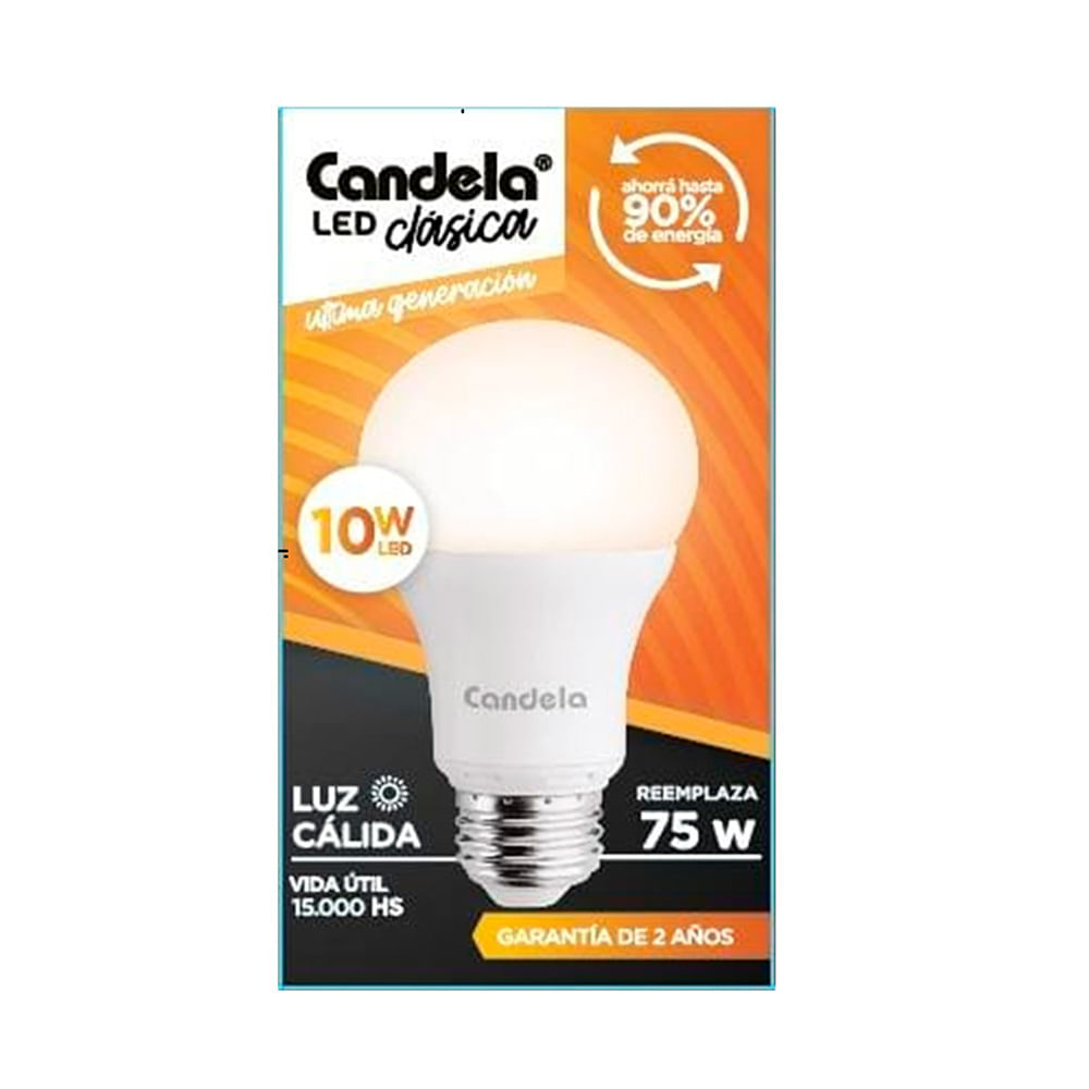 Lámpara Led Cálida E27 10 W Candela