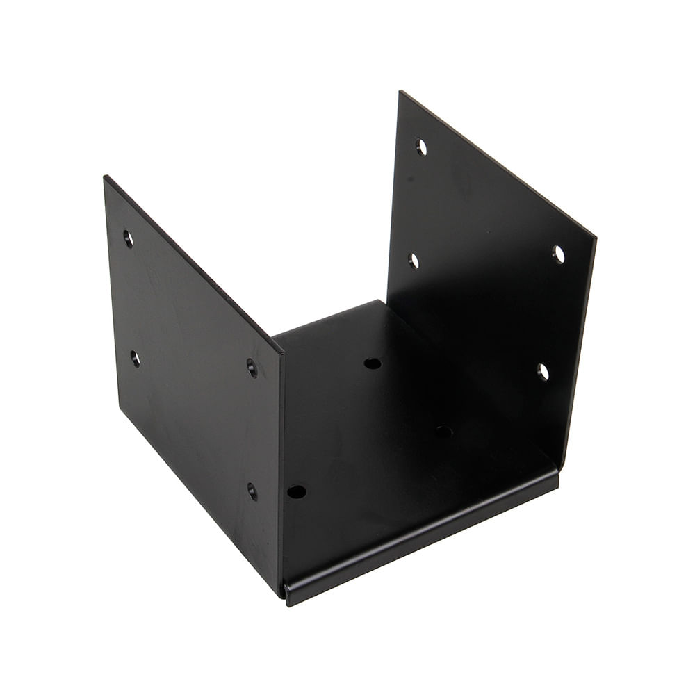 Base Para Columna Negro 15x13x15 Cm Sc Metalurgica