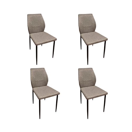 set x 4 silla sil gris
