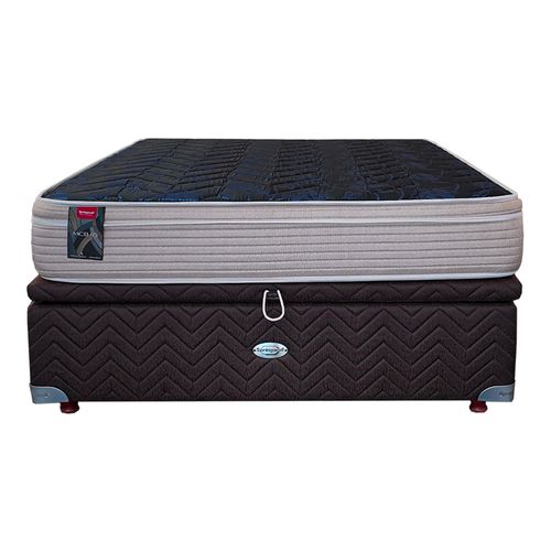 Sommier Baulera Roomy Y Colchón Mcb115 140X190 Marrón Springwall