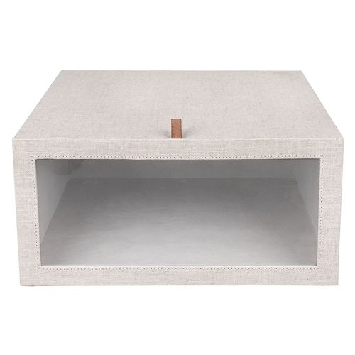 Caja zapatos con ventana L arena 20x40x38 cm Hacks & Racks