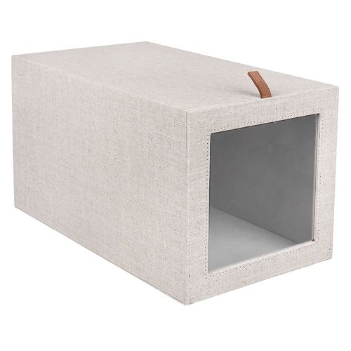 Caja zapatos con ventana M arena 20x20x38 cm Hacks & Racks