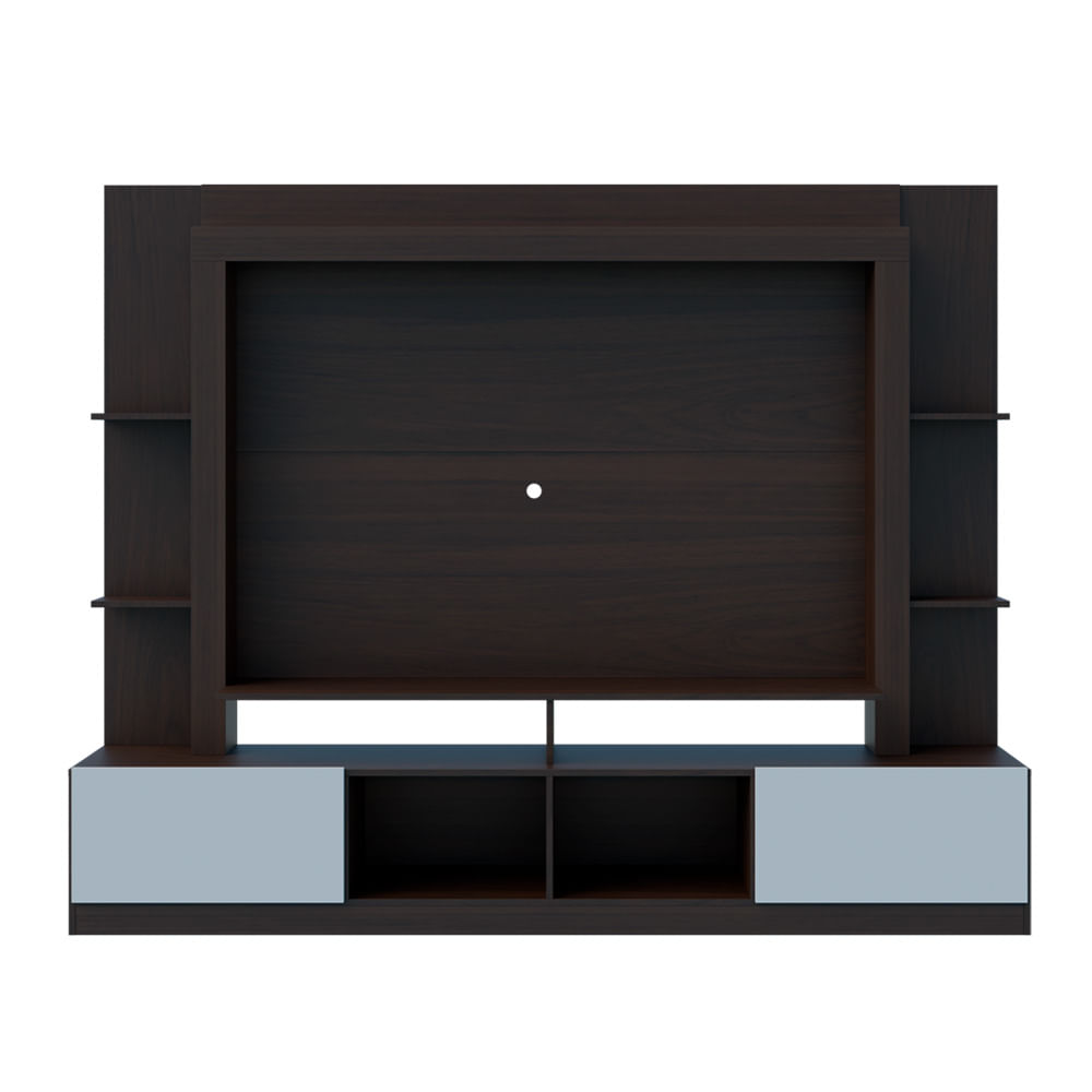 Centro de Entretenimiento 171x213x38 Cm MDF Marrón Oscuro Oslo Midtown