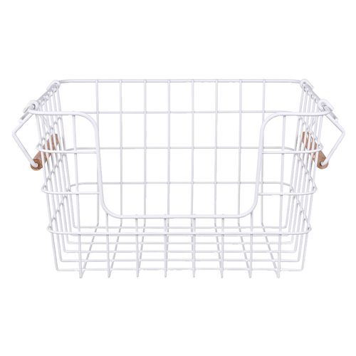 Organizador lavandería L alto blanco Hacks & Racks