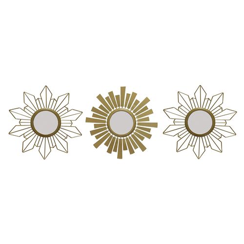 Espejo decorativo 25x25 cm 3 piezas M+Design