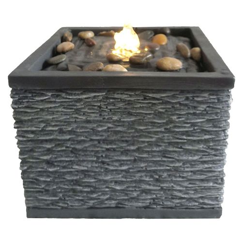 Fuente agua piedras LED Outzen