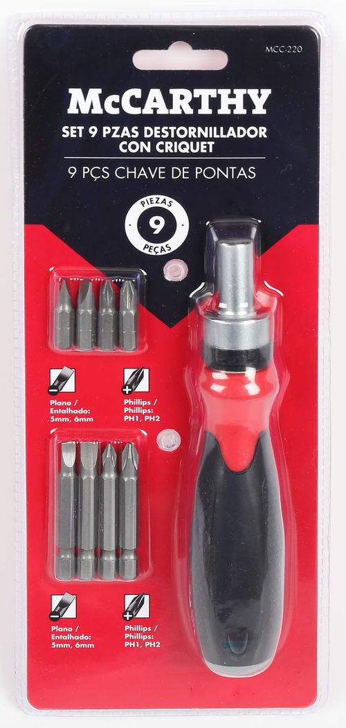 Set destornillador Llave crique 9 piezas McCarthy
