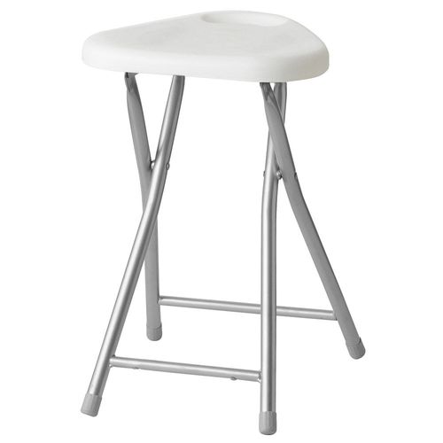 Banquito Plegable Con Asa 45x30x29 Blanco