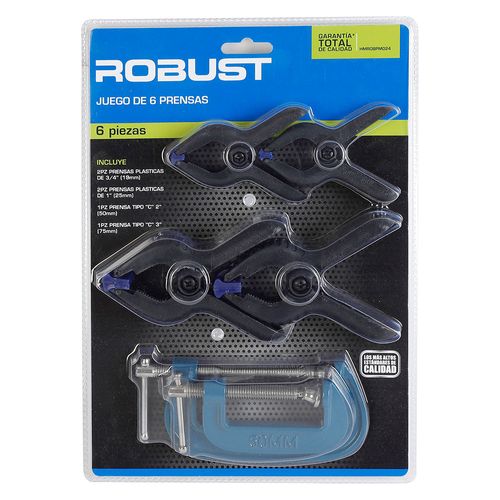 Juego prensas 6 Piezas Robust