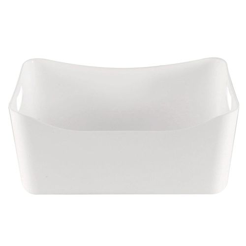 Caja organizadora con asas blanco acrílica 6.5 L Cotidiana