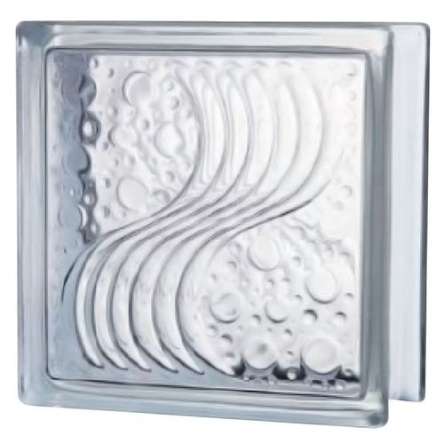 Bloque vidrio Sea wave 19x19x8 cm Baldara
