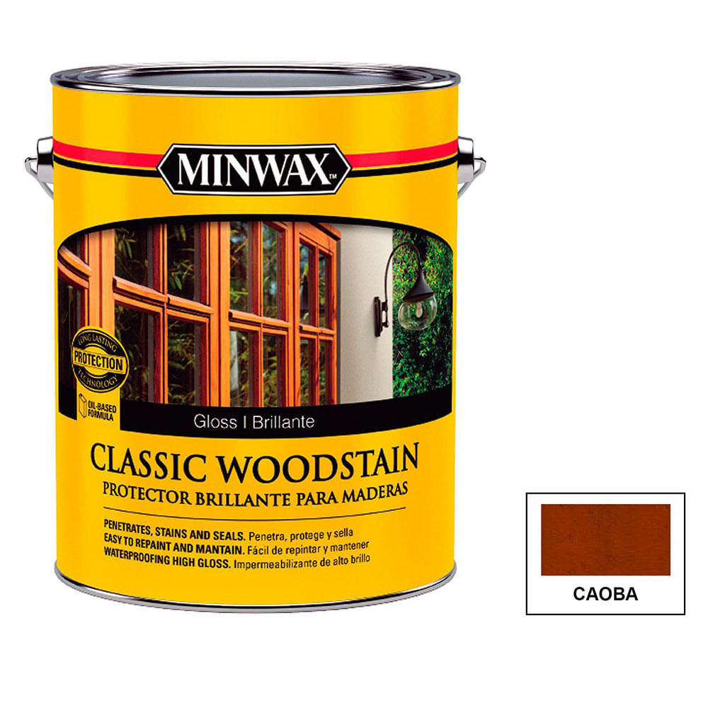 Protector Classic Caoba Brillante 3,785 Lts Minwax