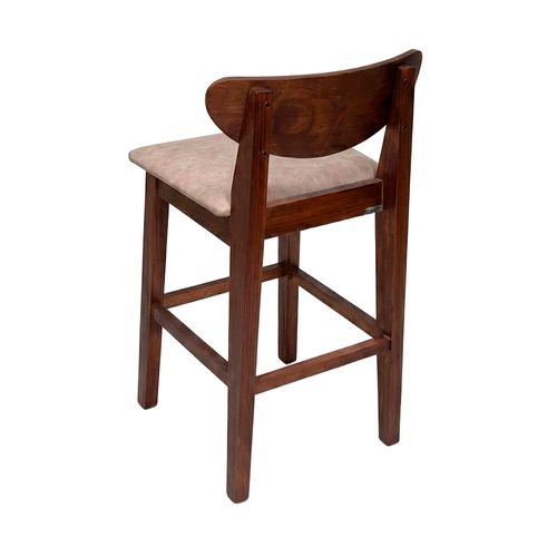 Banqueta 98x42 Cm Castaña Asiento Tapizado Eco Cuero Vison Norway Inmacol