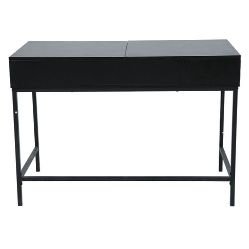 Escritorio 110X54X76 Cm Melamina/Acero Negro Urania M+Design