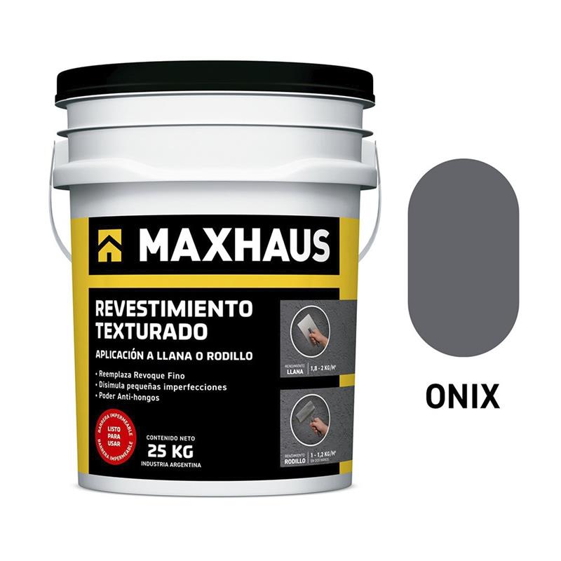 Revestimiento Texturado Gris Onix 25 Kg Maxhaus
