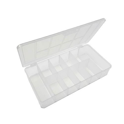 Organizador Chico 10 Divisiones 20,5X11,8X4,1 Cm Polipropileno Transparente Nitronplast