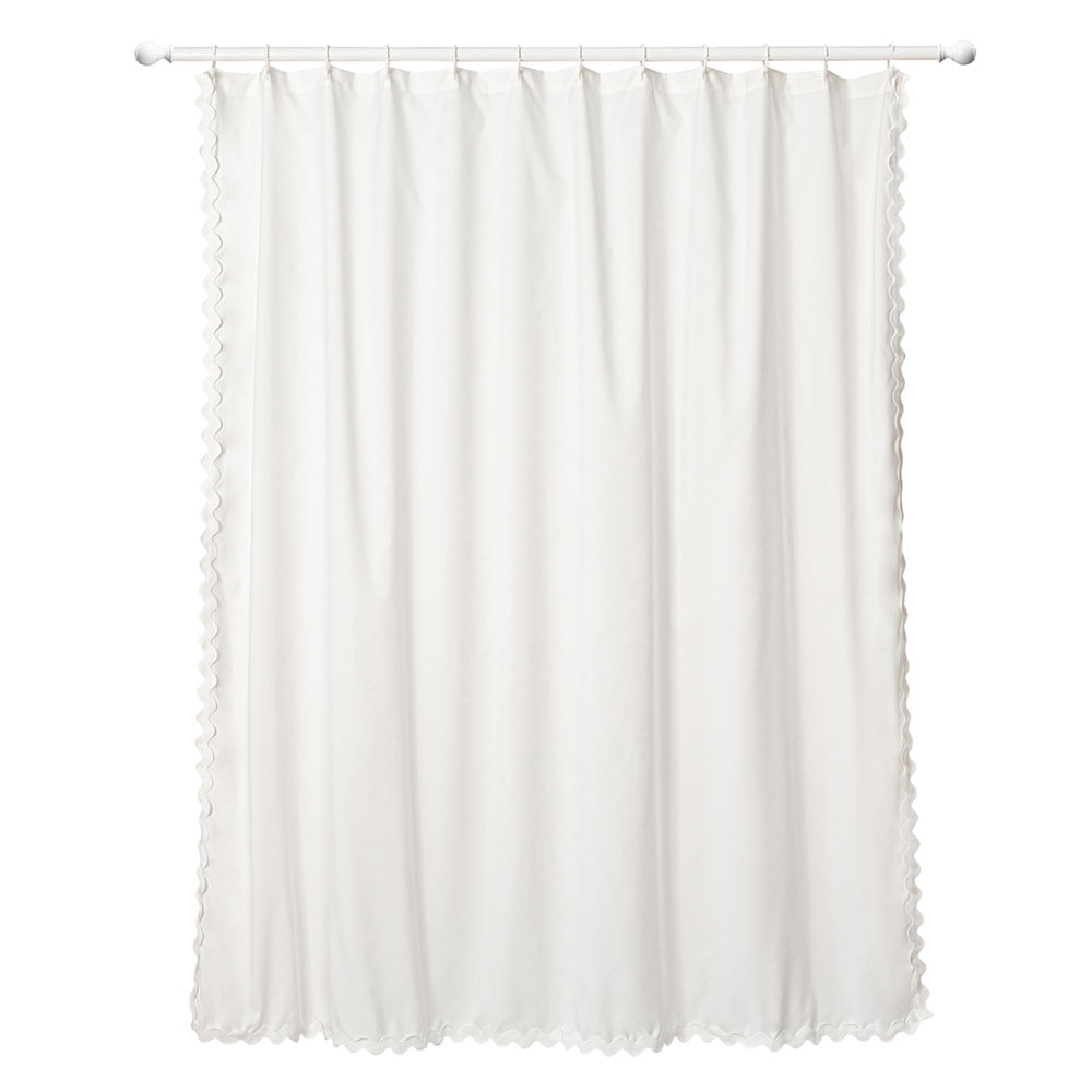 Cortina de Baño Poliéster Blanco 180X180 Cm MF M+Design