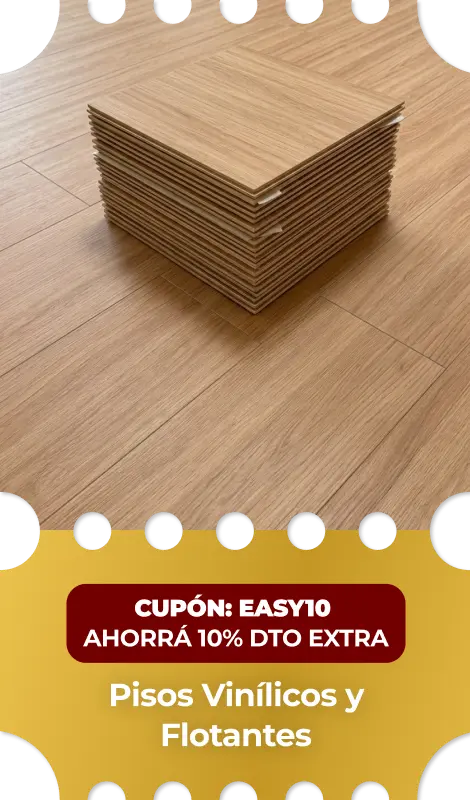 Cuponazo | Pisos vinilicos y flotantes | EASY