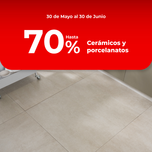 Ofertas | Hasta 70% en cerámicos y porcelanatos | EASY