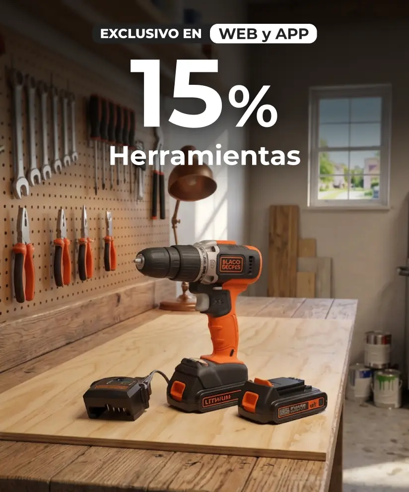 Solo por hoy | 15% en herramientas | EASY