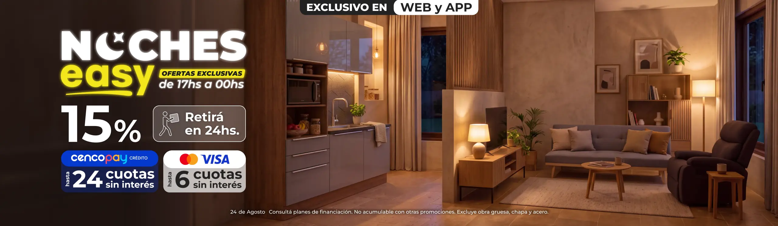 Solo x hoy | 15% en tu compra online | EASY