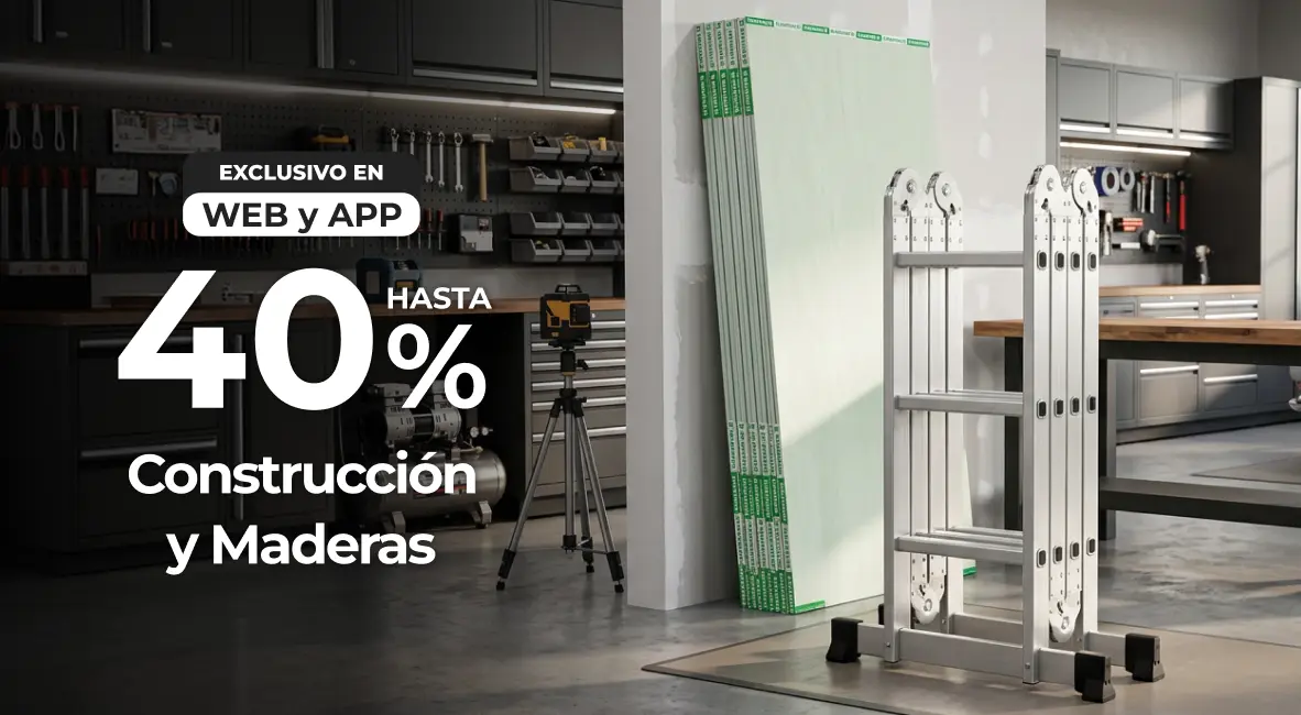 Renovar es Easy | Hasta 40% en materiales de construcción y maderas  | EASY