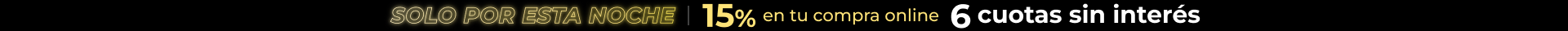 15% en toda la web y 6 cuotas sin interés | EASY 15% en toda la web y 6 cuotas sin interés | EASY