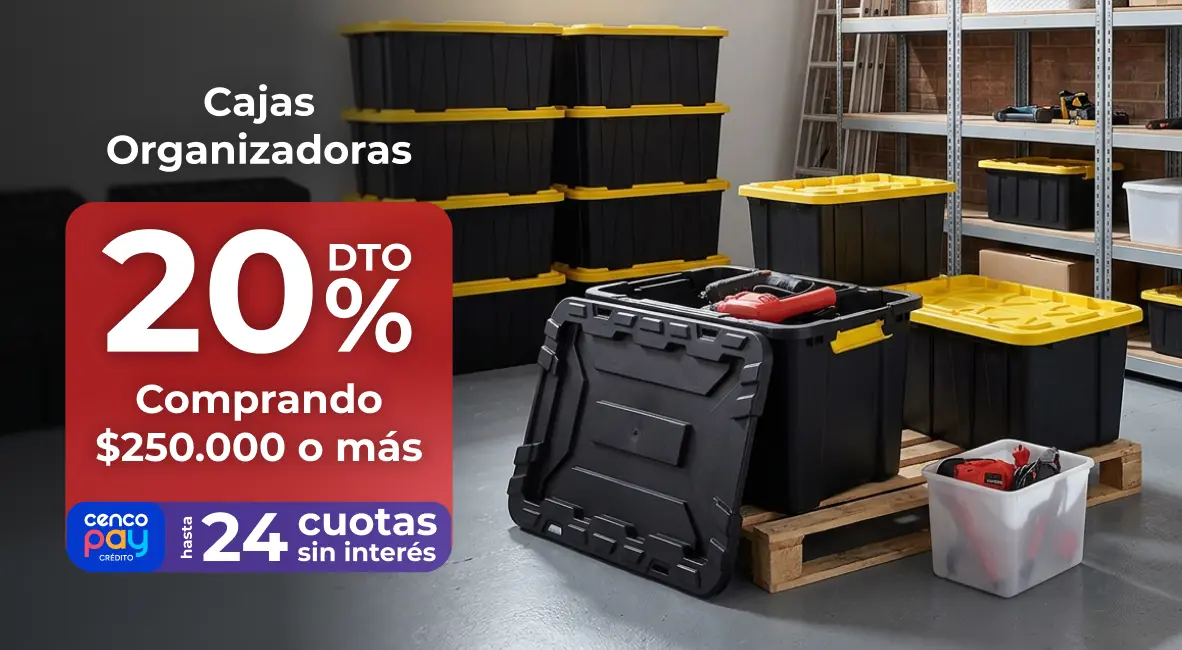 20% en cajas organizadores | EASY