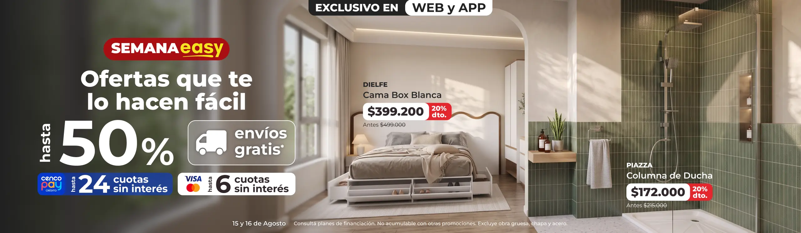 Semana Easy | Ofertas hasta 50% | EASY