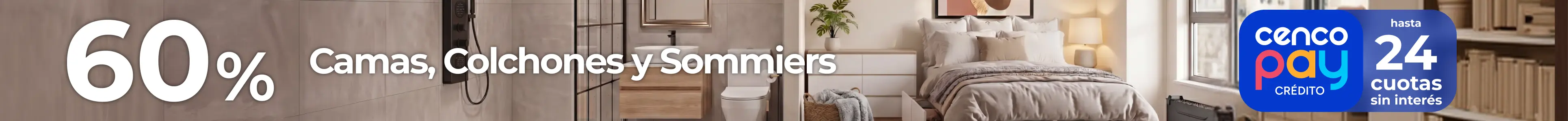 Hasta 60% en camas, colchones y sommiers | EASY