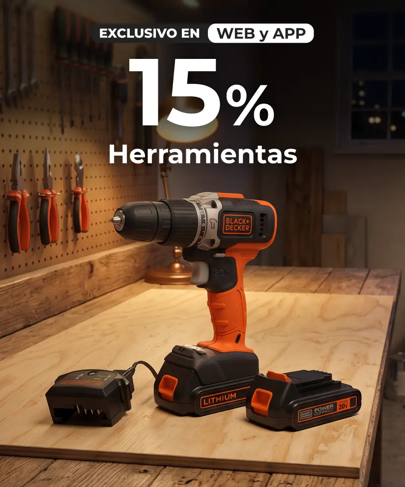 Solo x hoy | 15% en herramientas | EASY