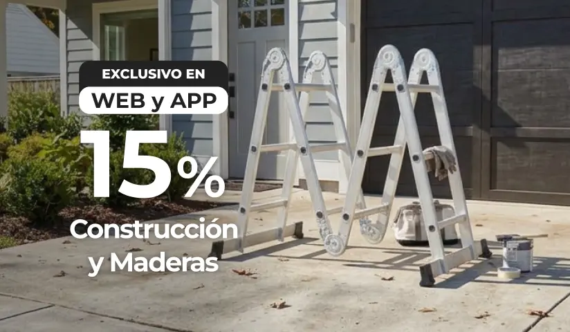 15% en construcción y maderas | EASY