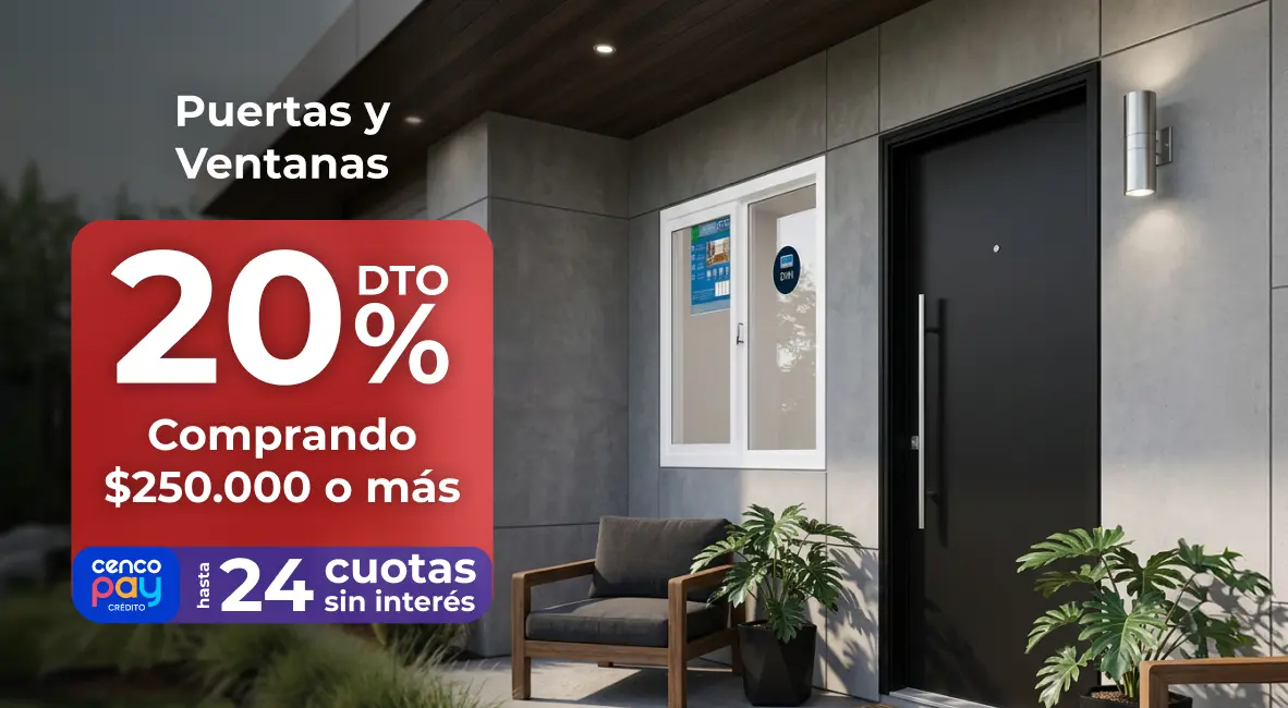 20% en puertas y ventanas | EASY