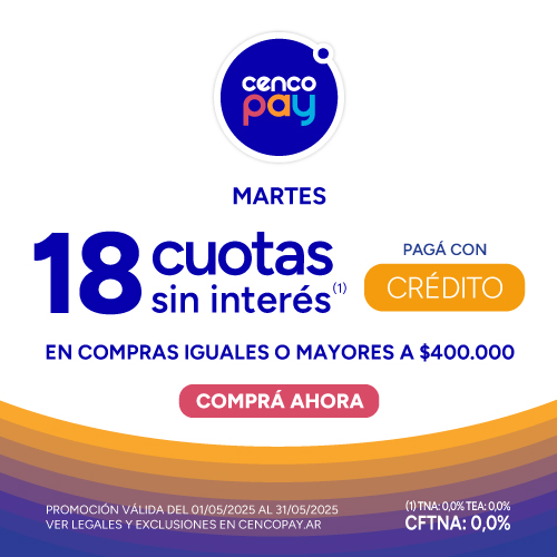18 Cuotas sin interes con Cencopay | EASY
