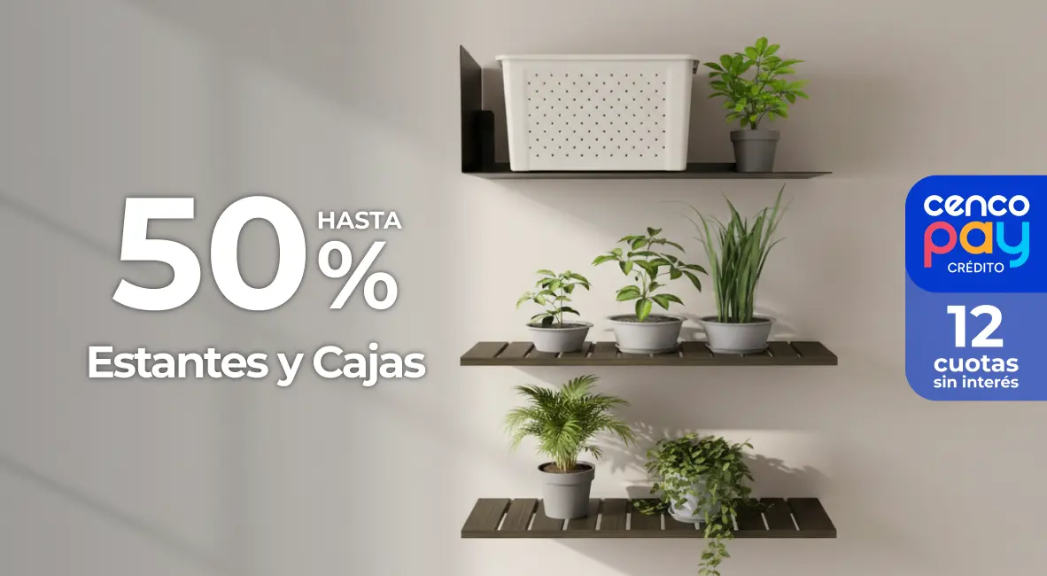 Renovar es Easy | Hasta 50% en estantes y cajas | EASY