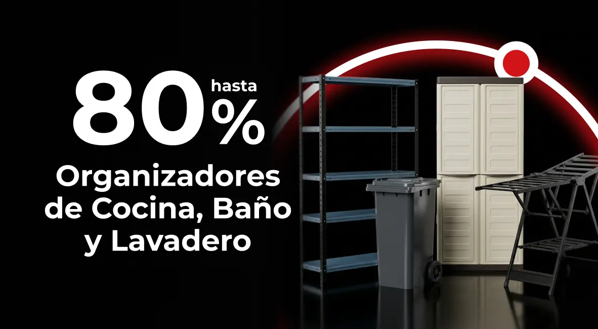 Cenco Black | Hasta 50% en Cajas y Repisas Organizadoras | EASY