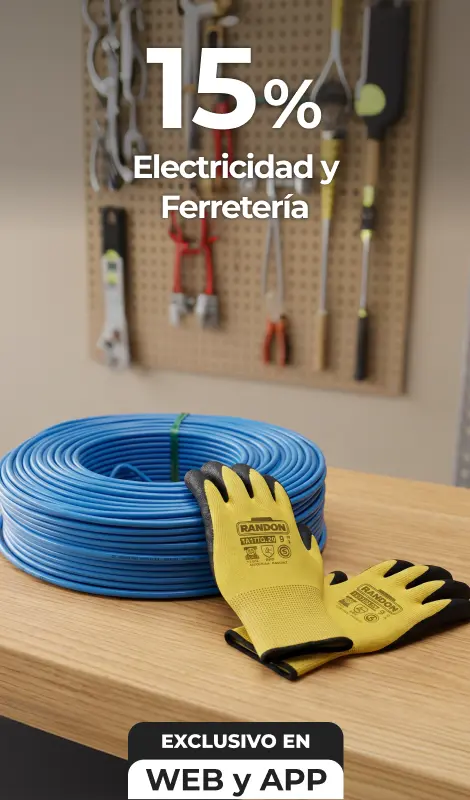 15% en electricidad y Ferretería | EASY
