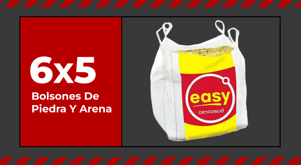 Feria de Construcción | 6x5 en Bolsones de Piedra y Arena | EASY